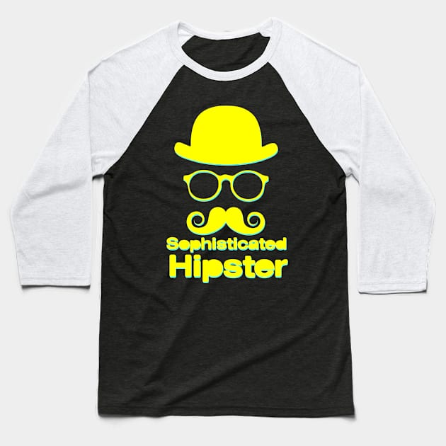 Sophisticated Hipster 2 Baseball T-Shirt by AlondraHanley